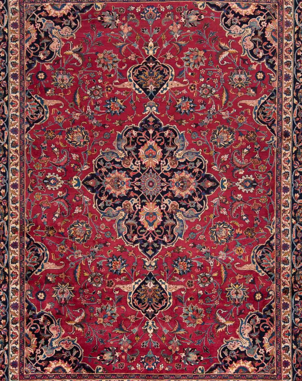 Mashhad Persian Rug Red 400 x 300 cm