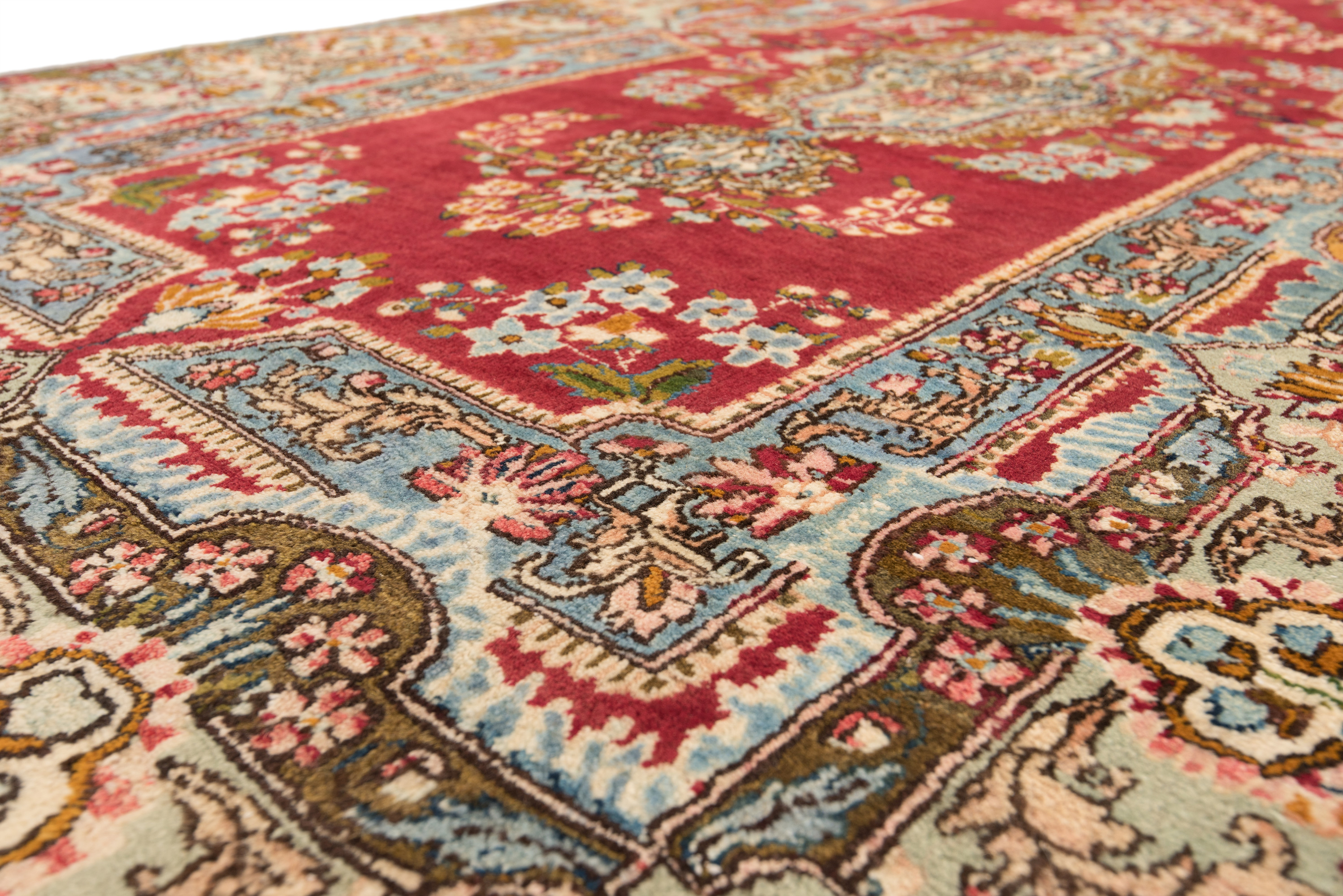 Tapis persan vintage Kerman Lavar, 4' 4 x 6' 8 En vente sur