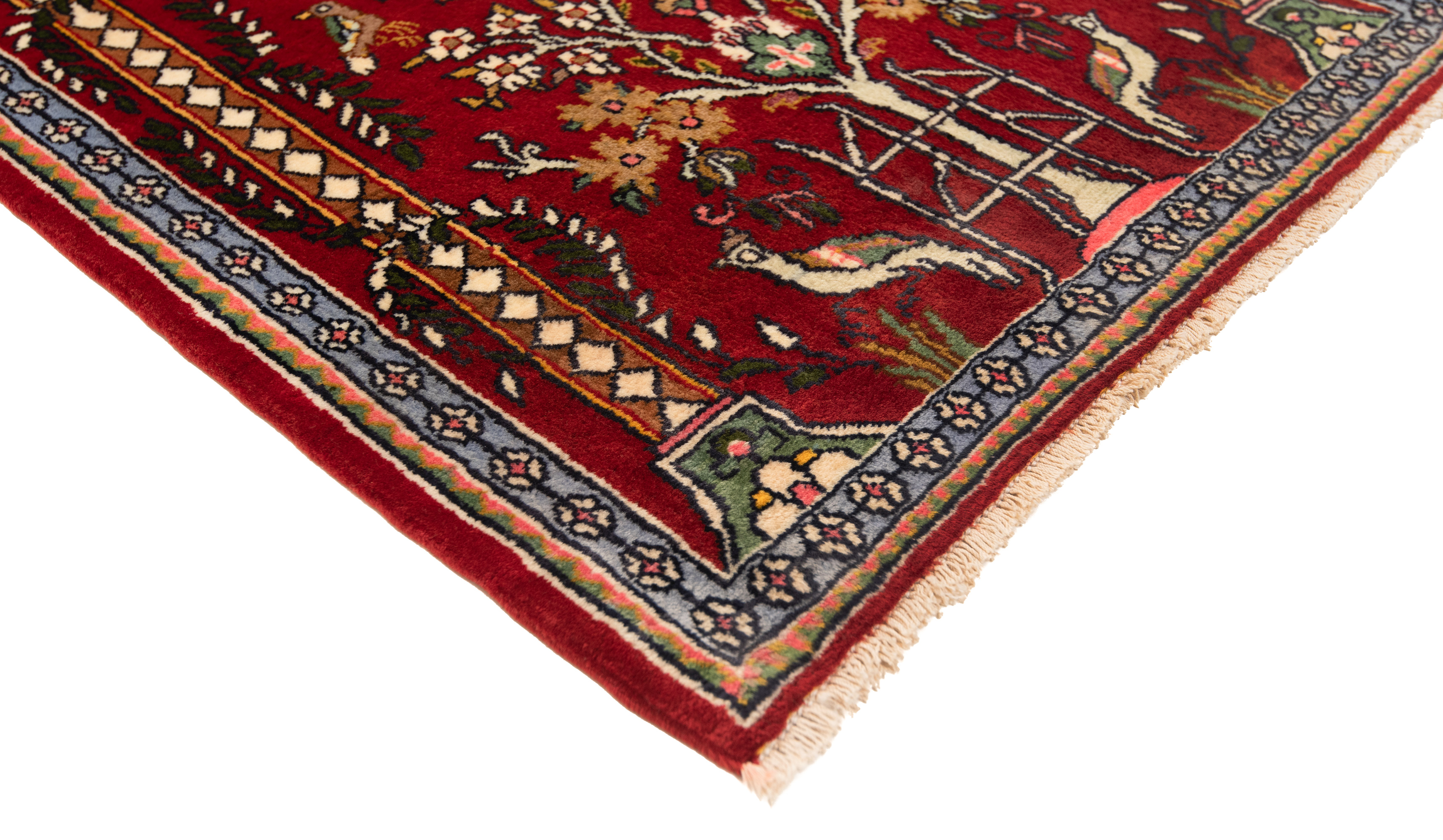 Tapis Gabbeh - Loribaft Persan - 250 x 200 cm - rouge