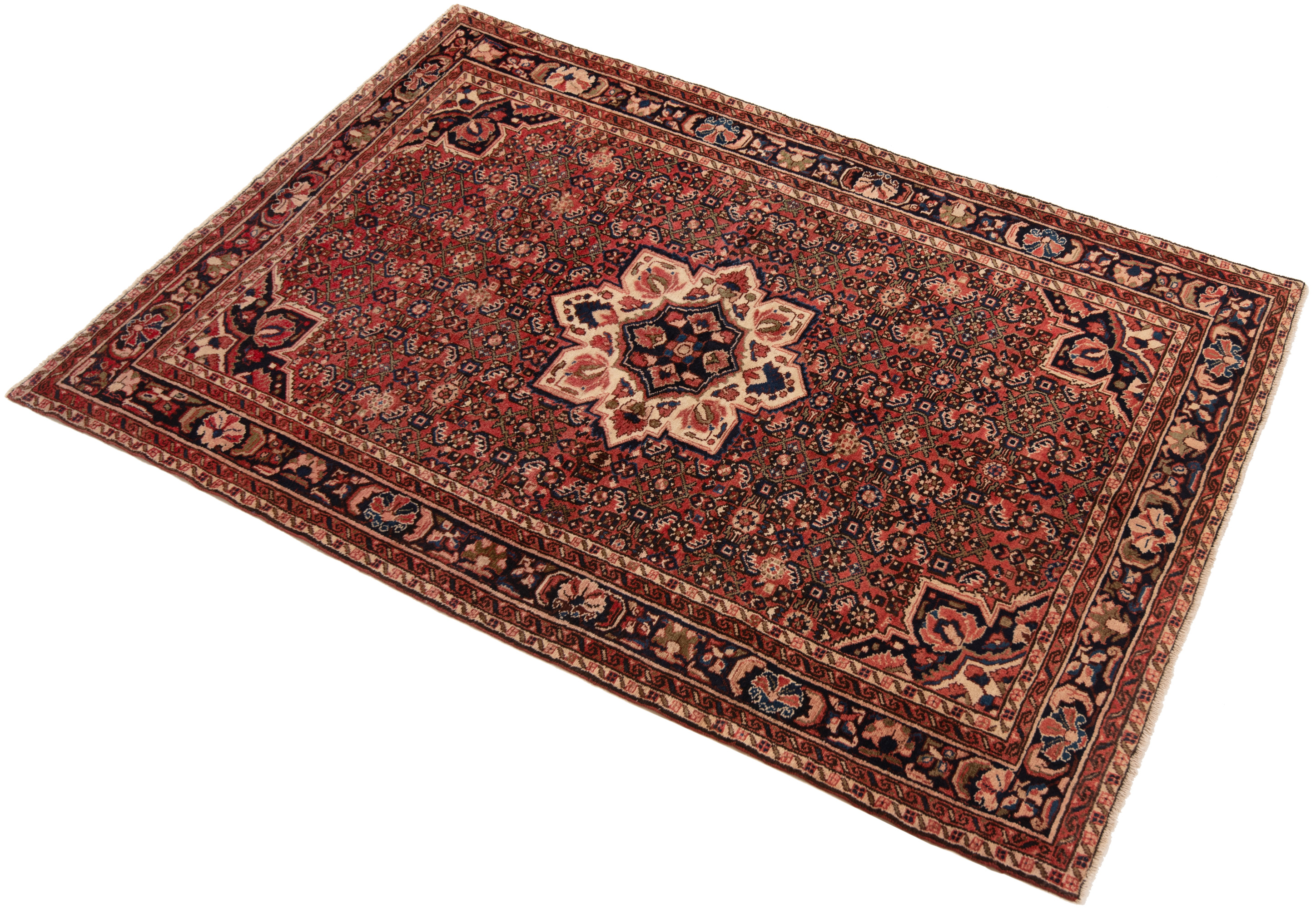 Tappeto persiano Hamedan Rosso 230 x 153 cm