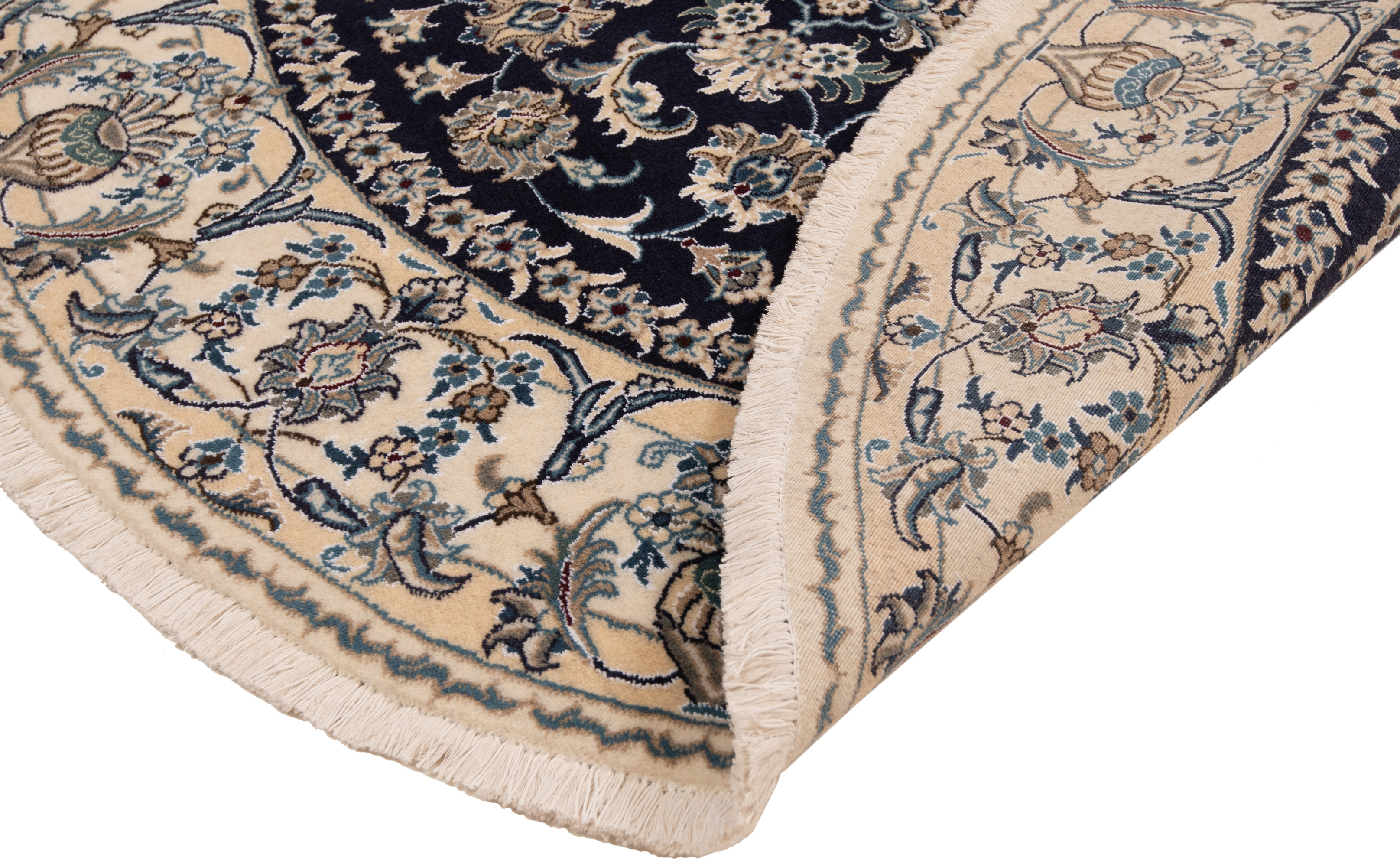 Nain Persian Rug Night Blue 200 x 200 cm