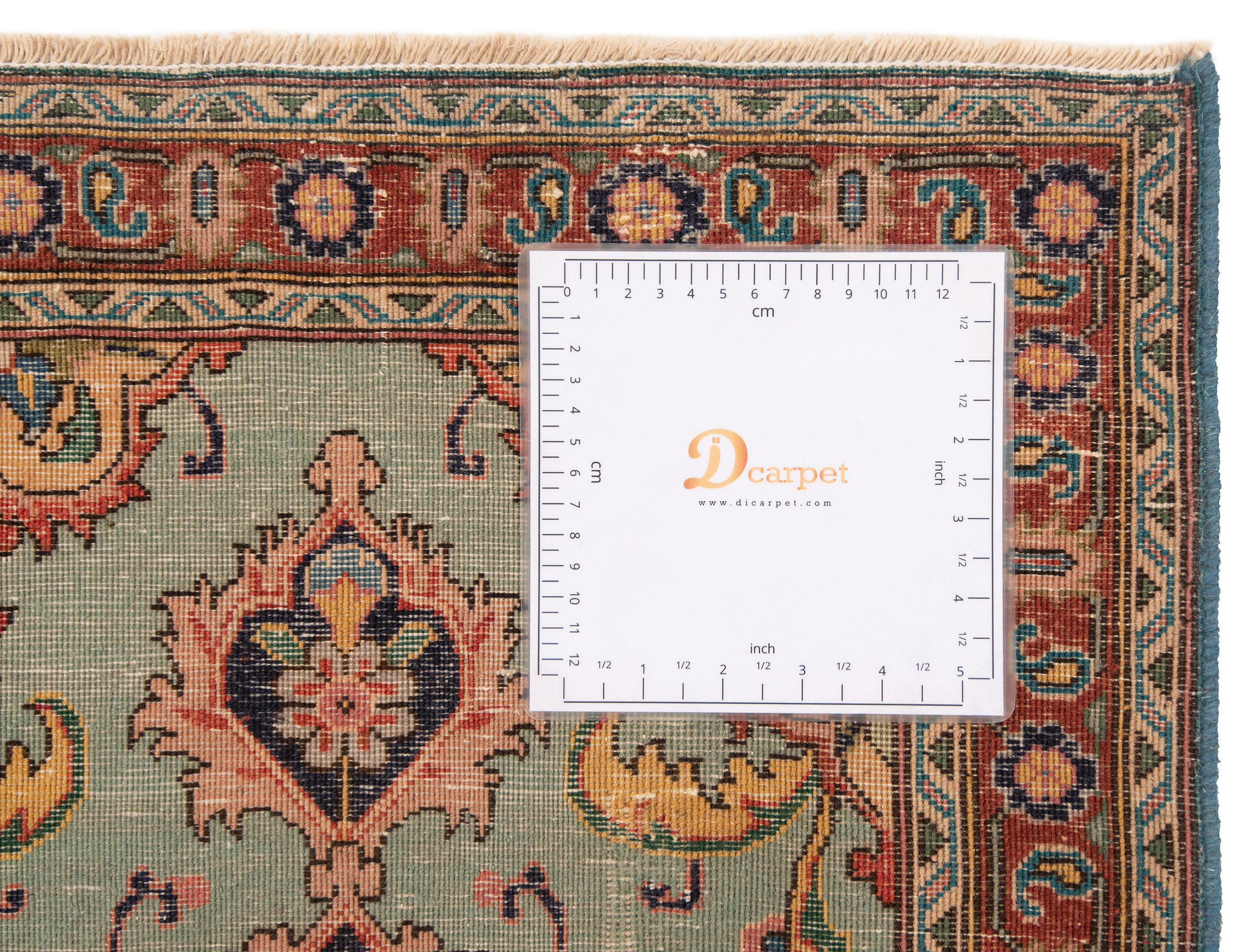 Tabriz Persian Rug Turquoise 80 x 54 cm