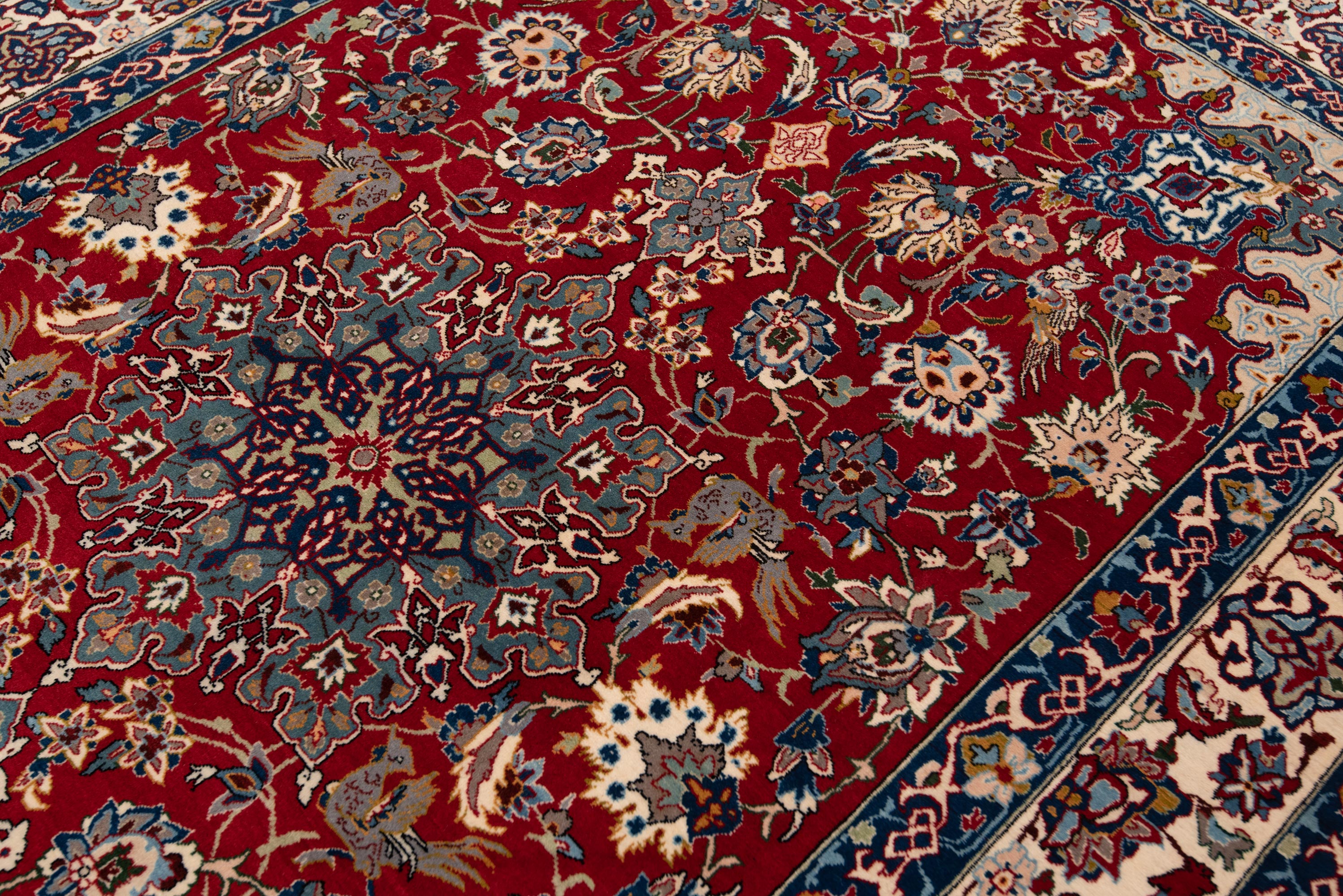 Isfahan Persian Rug Red 157 x 102 cm