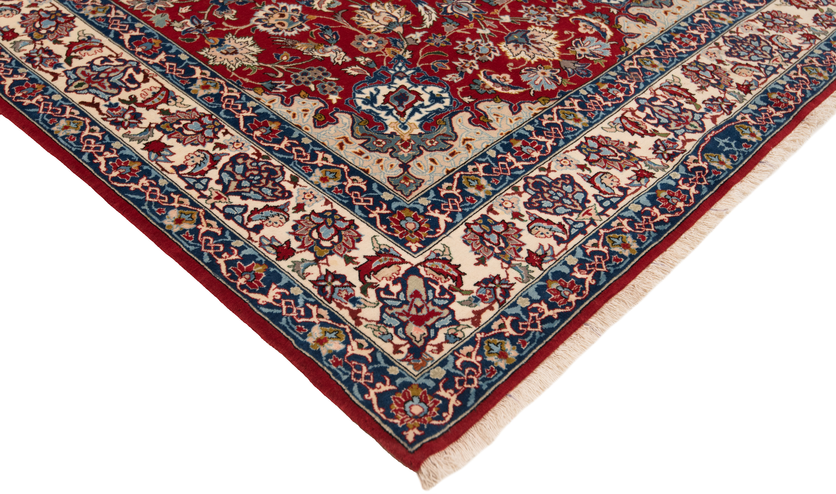 Isfahan Persian Rug Red 157 x 102 cm