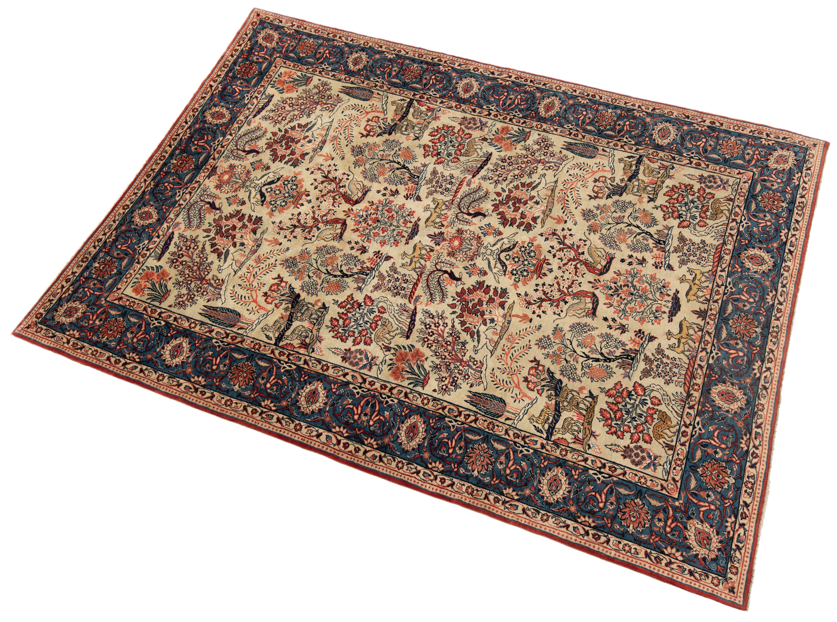 Sarough Persian Rug Beige-Cream 295 x 211 cm