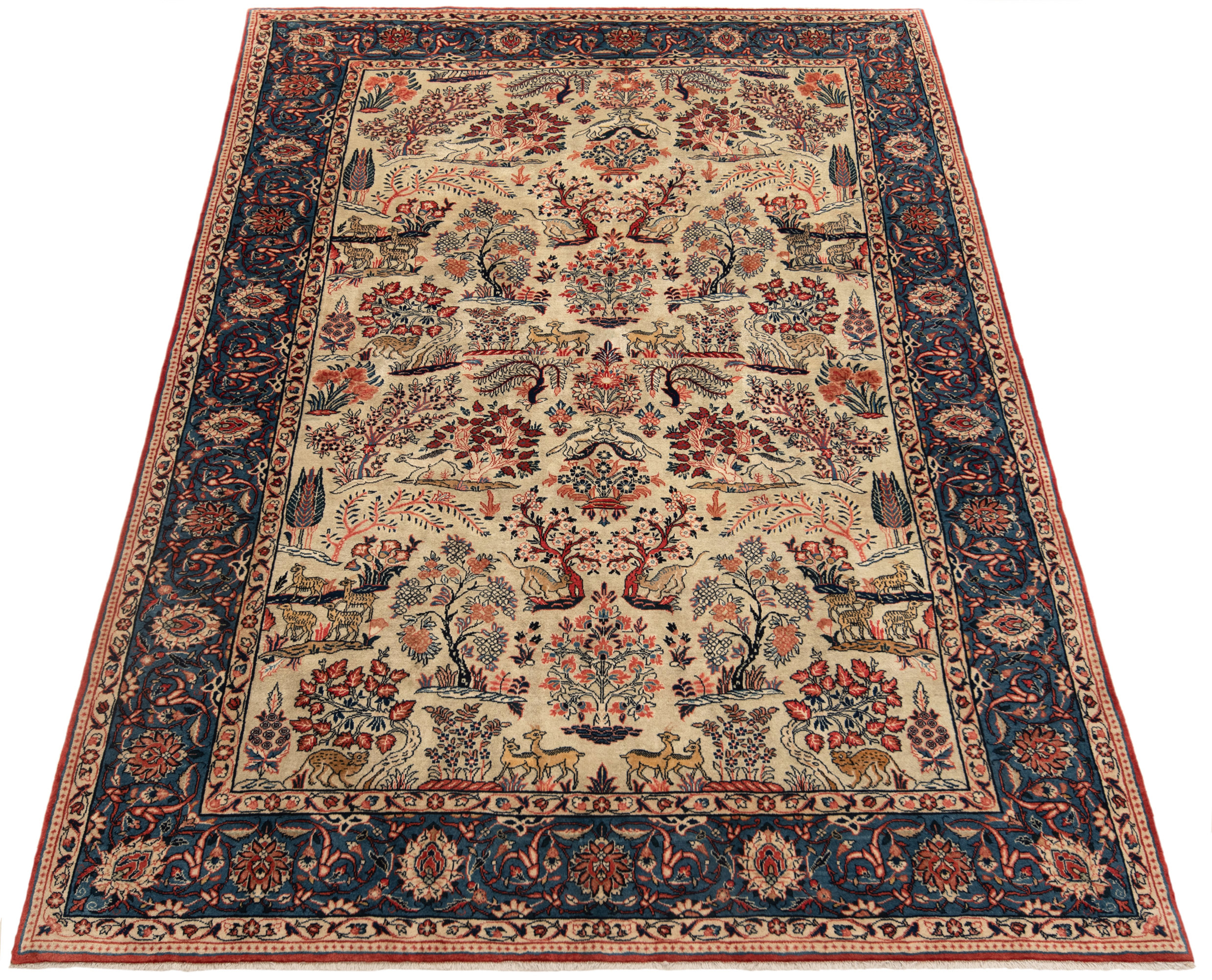 Sarough Persian Rug Beige-Cream 295 x 211 cm