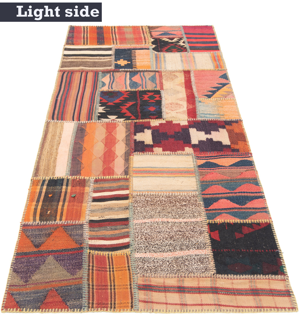 Kilim Patchwork Multicolore 210 x 86 cm