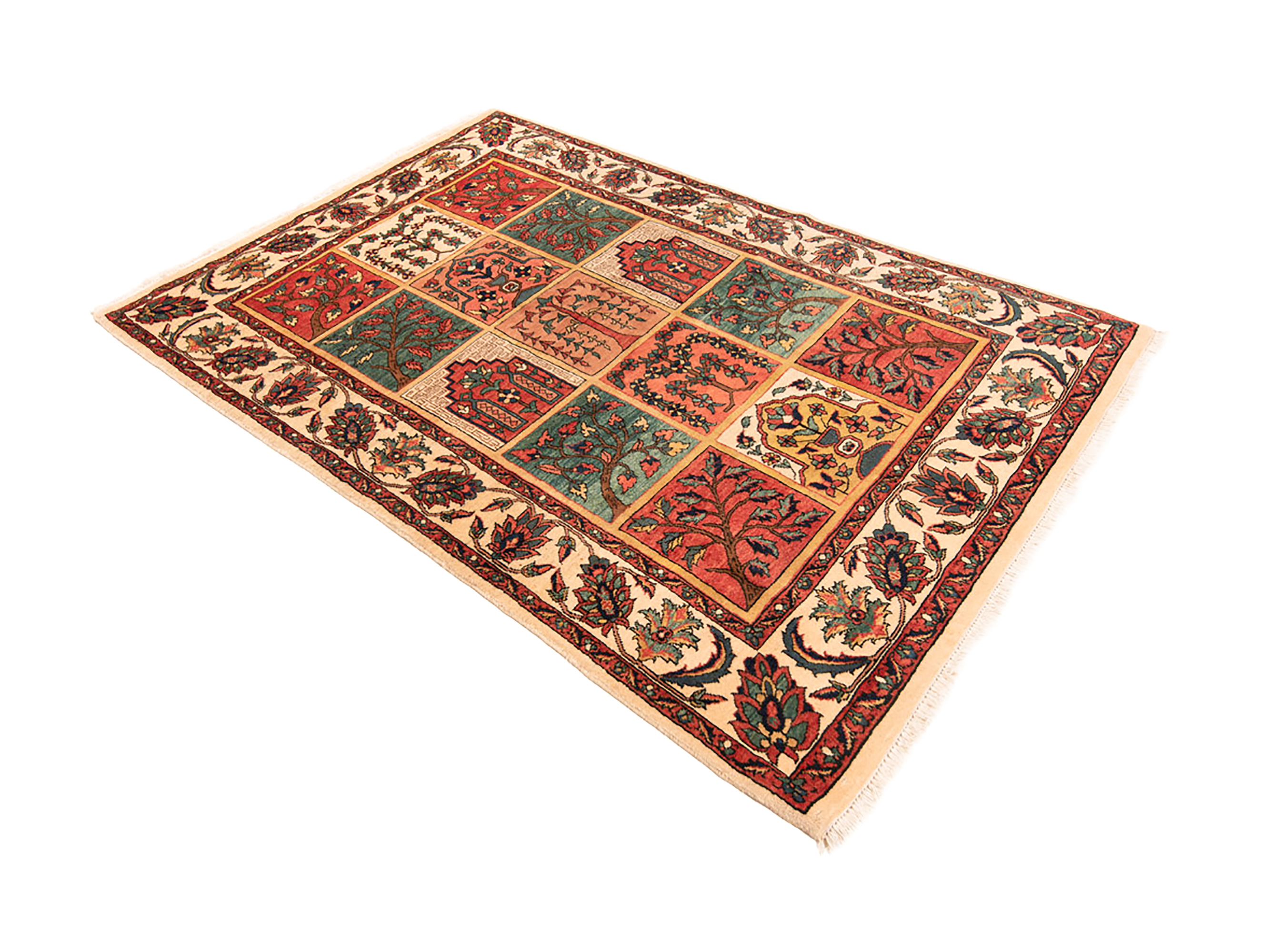 Bakhtiar Persian Rug BeigeCream 218 x 150 cm