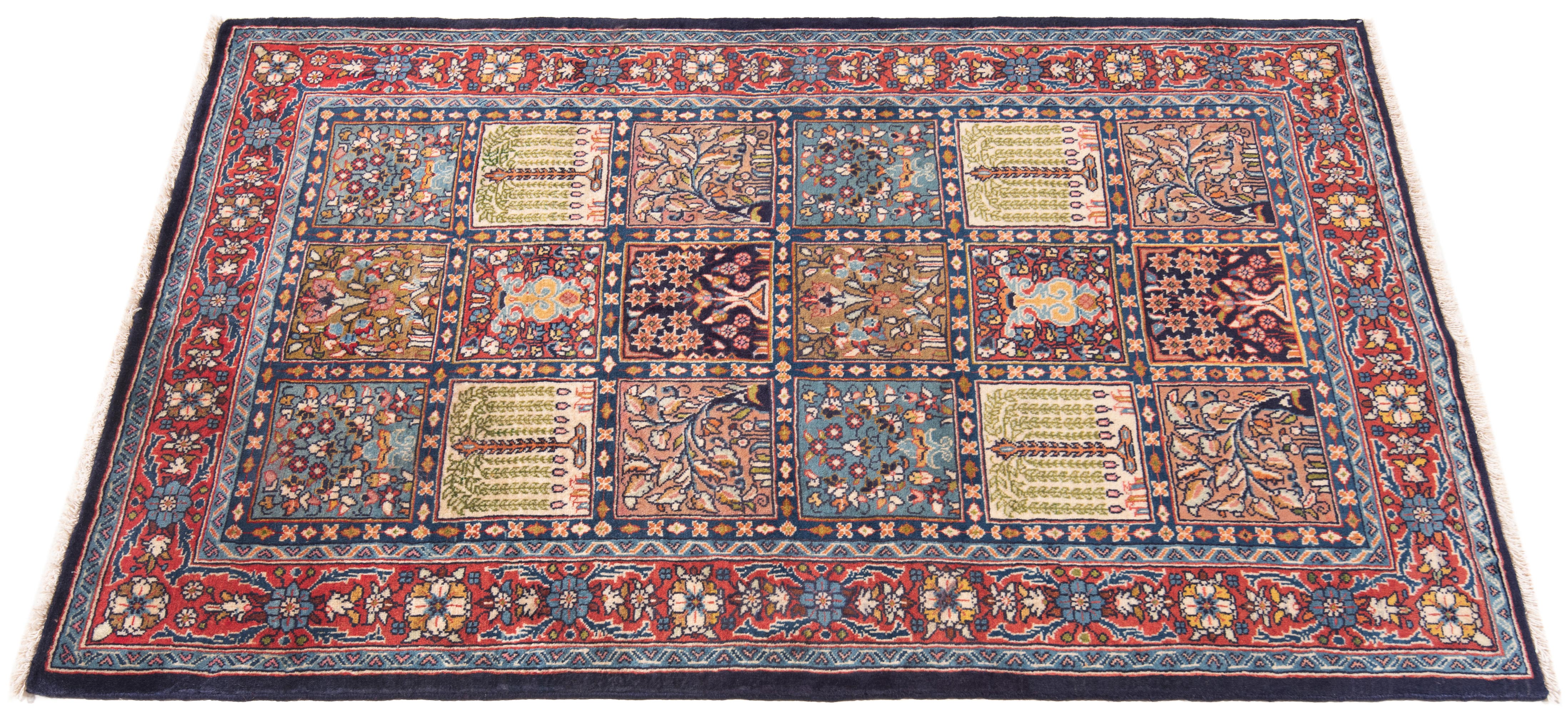 Tappeto persiano Sarough multicolore 166 x 108 cm