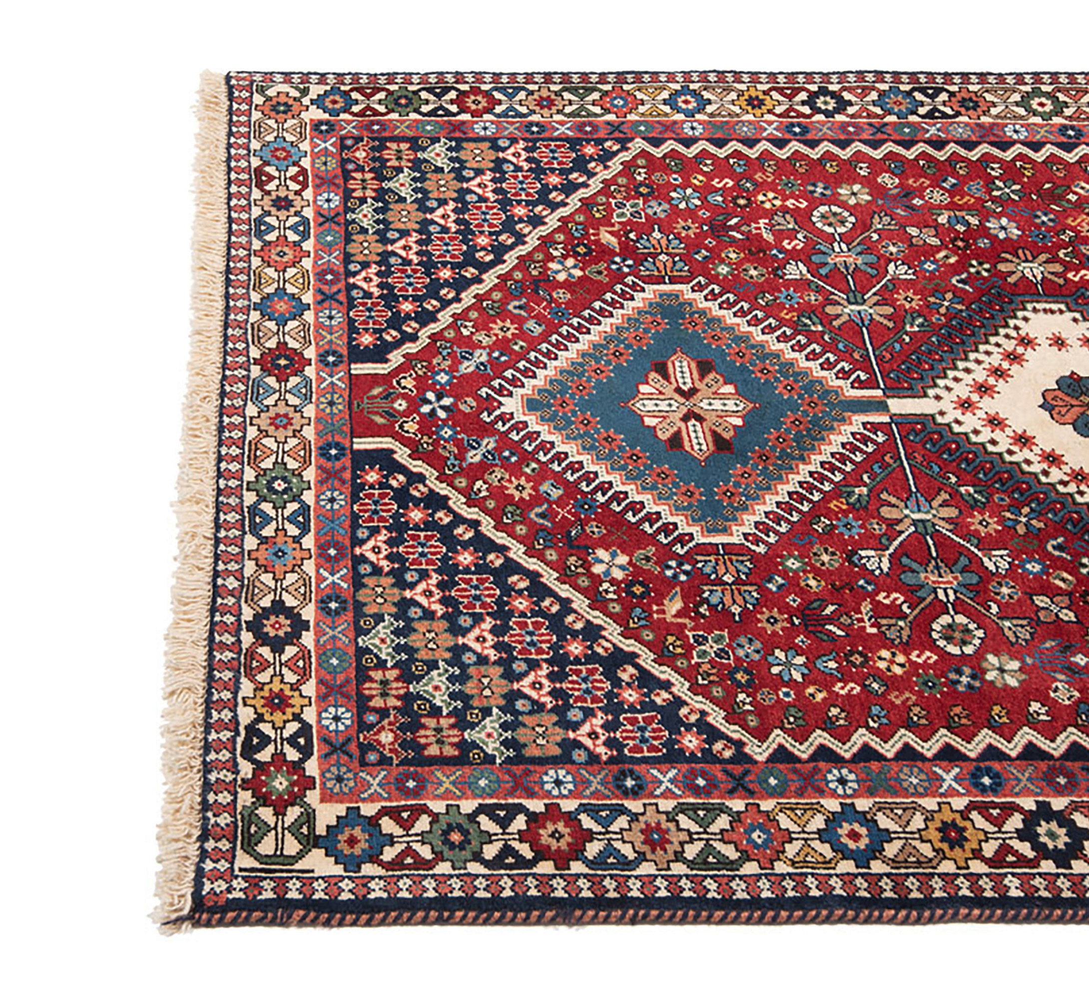 Yalameh Persian Rug Red 153 x 102 cm