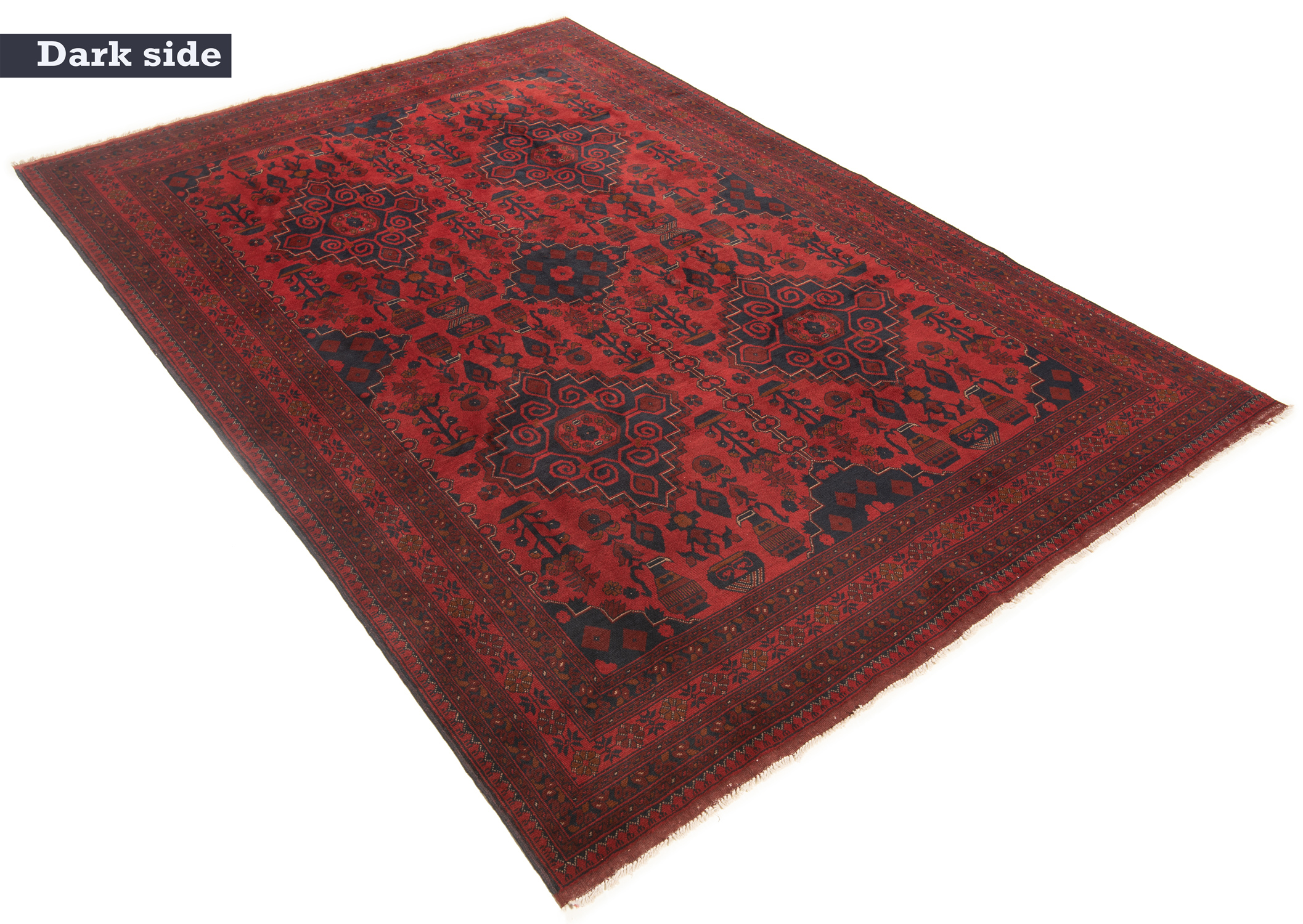 Khal Mohammadi afghanischer Teppich Rot 297 x 201 cm