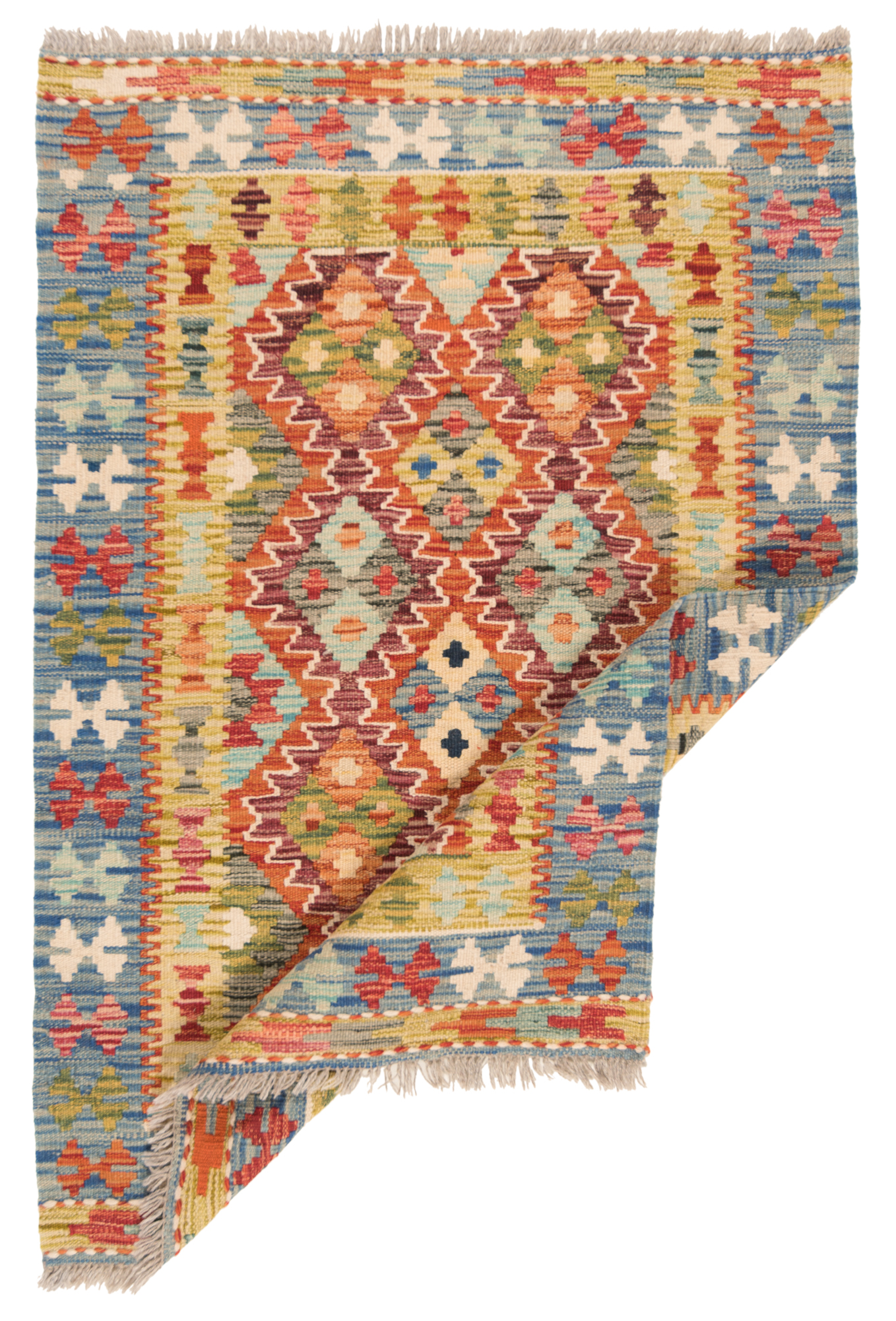 Kilim Afghan Orange 122 x 82 cm