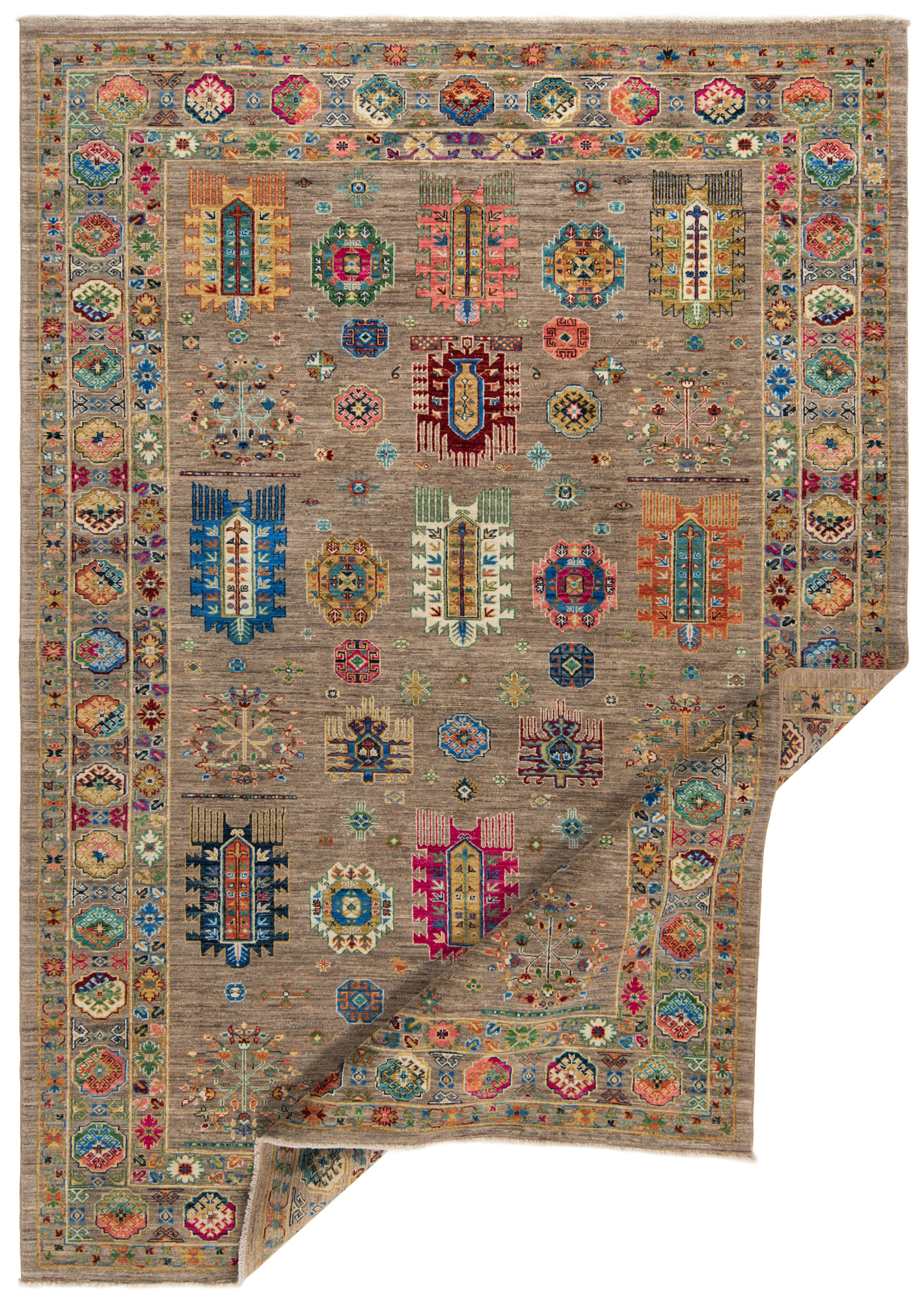 Tappeto Kilim Afghano 292 x 207 cm 