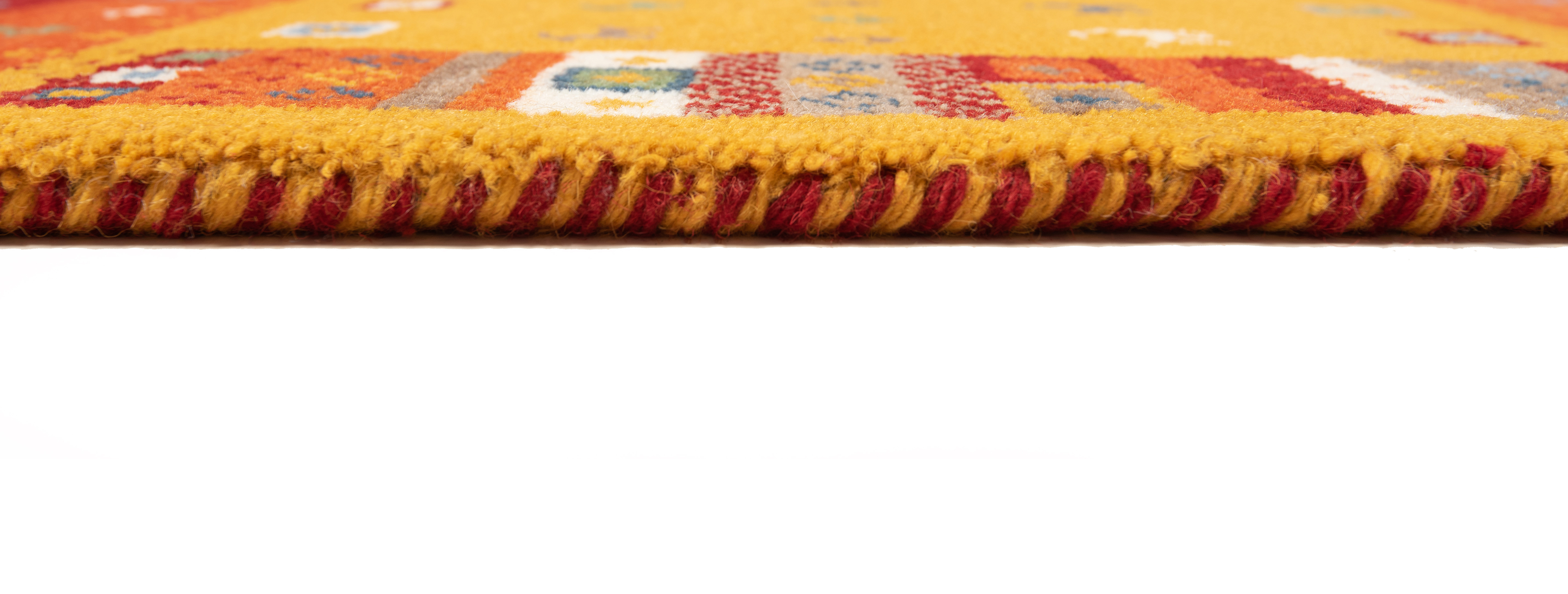 Tapis Gabbeh 60 x 90 cm en laine vierge, noué à la main, tapis persan