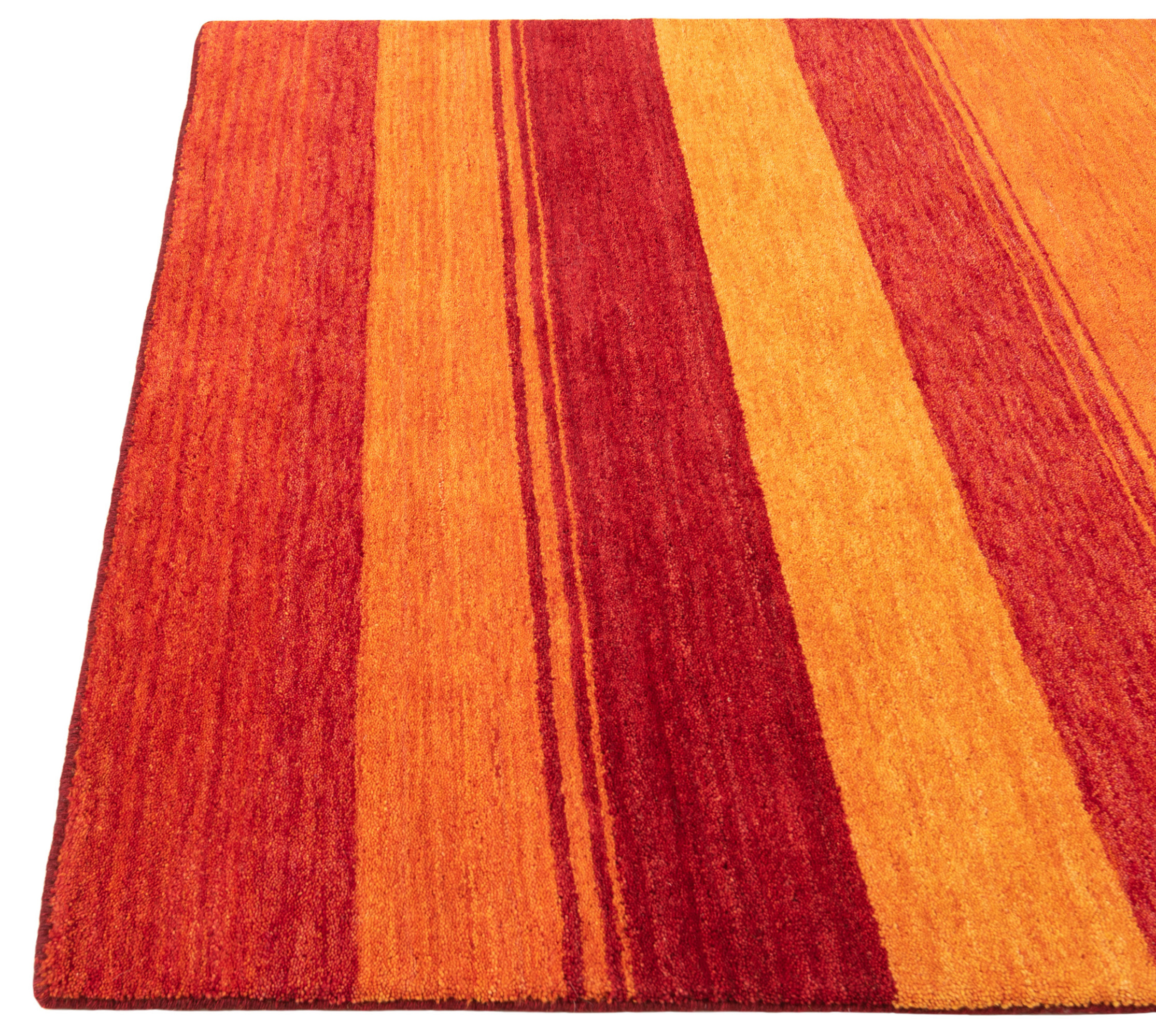 Alfombra Juvenil Naranja Tamaño multi de la alfombra durable del modelo  rayado anaranjado azul del salón de la alfombra Alfombras Pie De Cama El