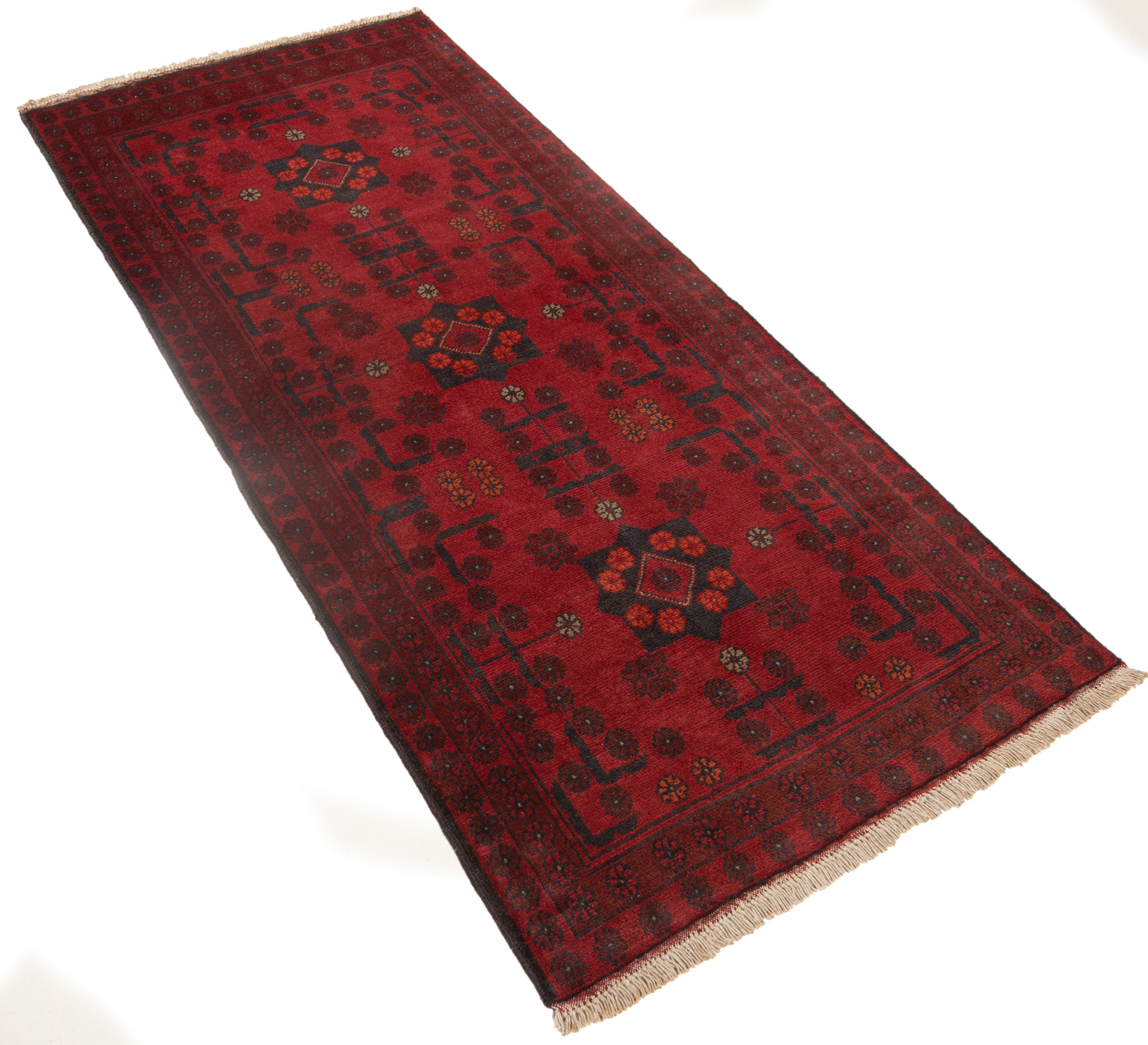 Tapis de sol vintage noué à la main sku3436