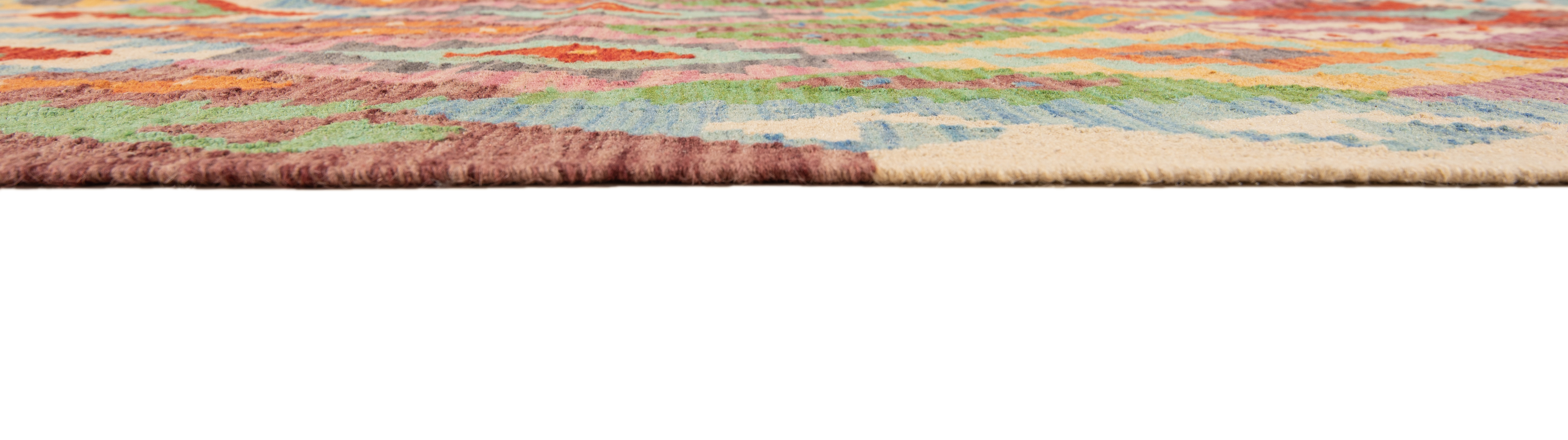 Tappeto Kilim afghano tradizionale multicolore - 295 x 205 cm – Néda