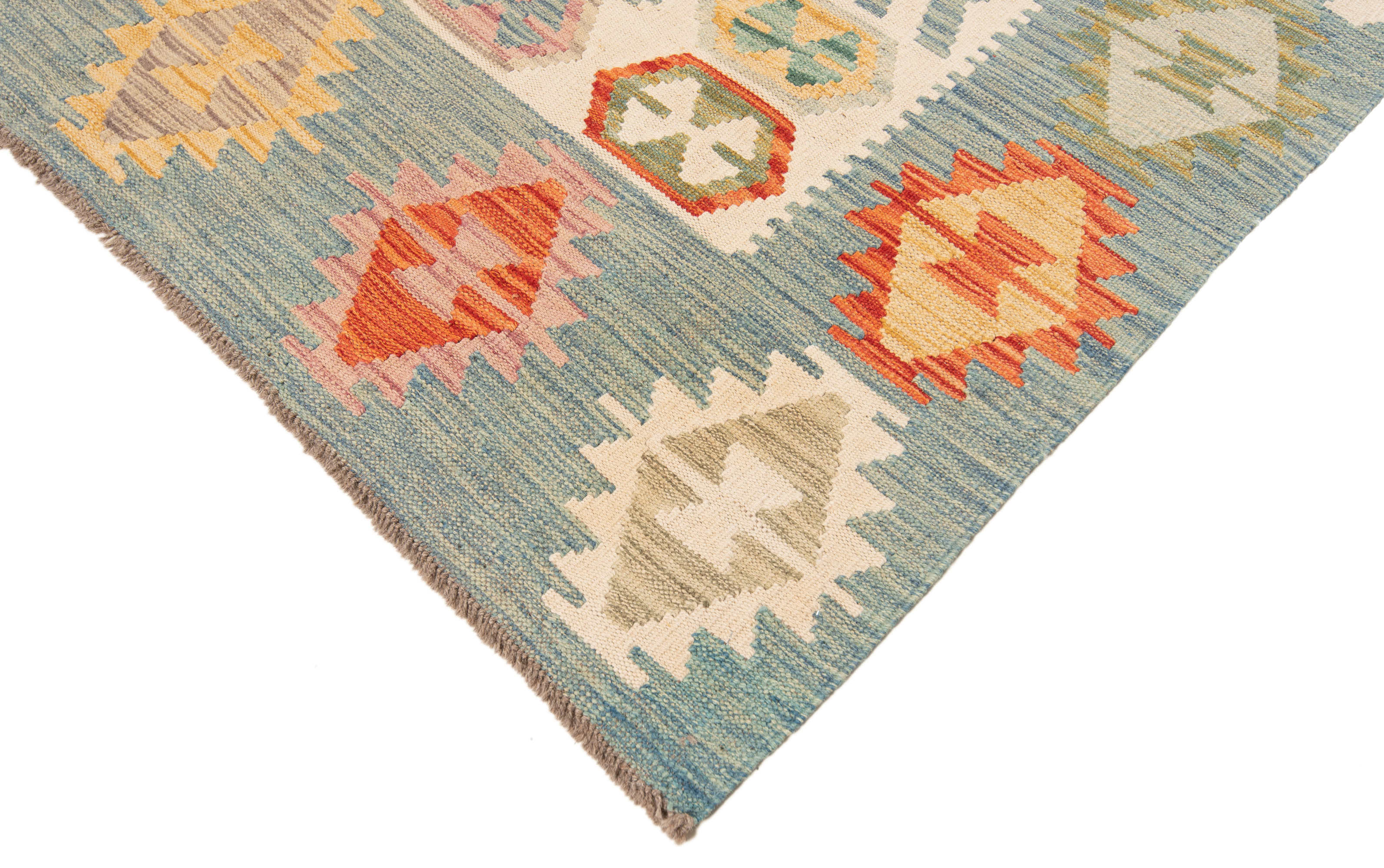 Kilim afghan Gray 200 x 153 cm