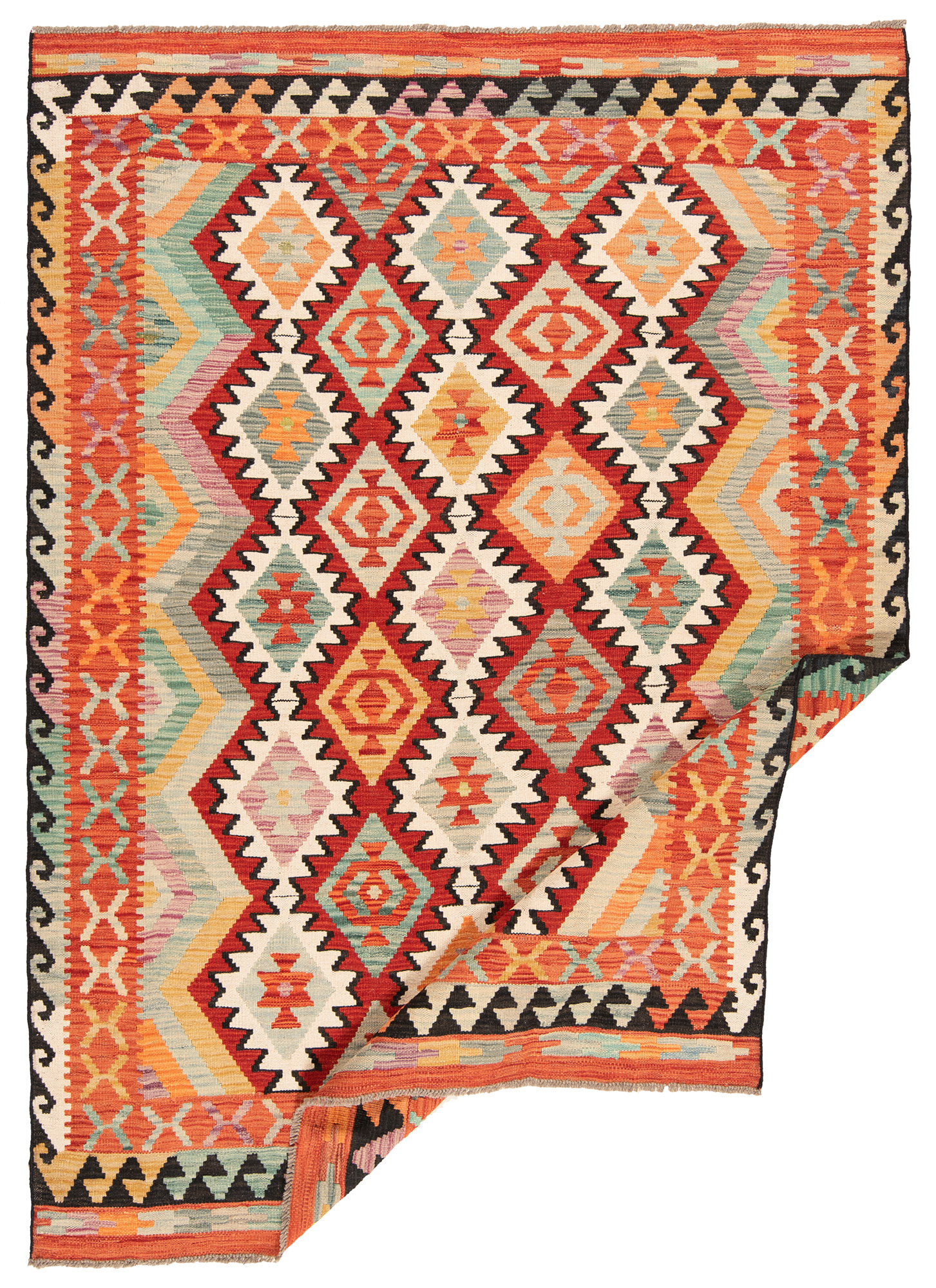 Kilim afghan Red 200 x 148 cm