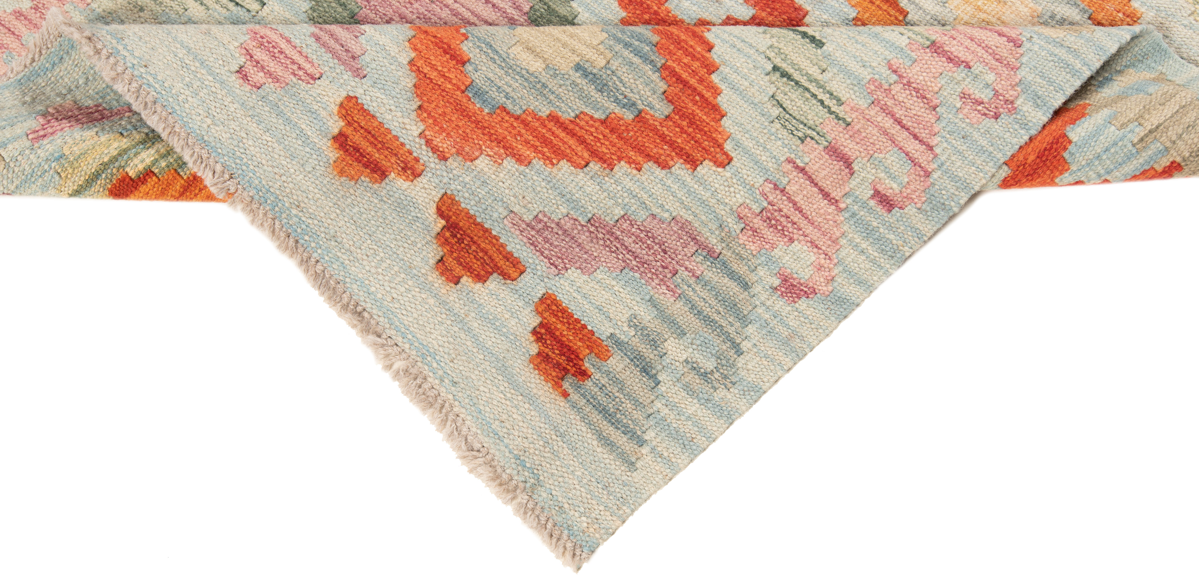 Afgano Maimana Kilim Tappeto 120x160 Tessuto a Mano Colorato