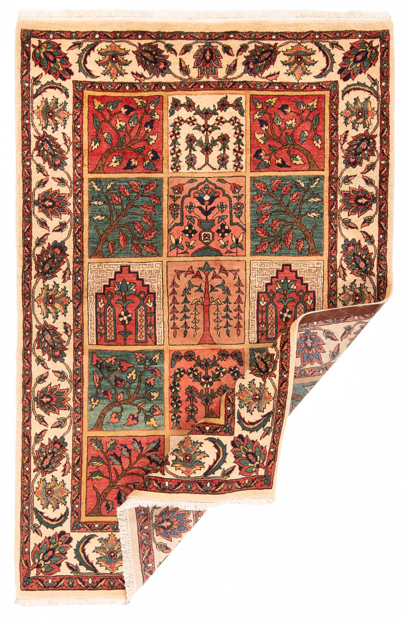 Bakhtiar Persian Rug BeigeCream 218 x 150 cm