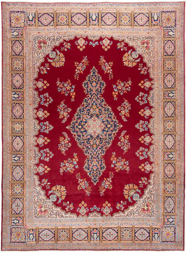 Kerman Persian Rug Red 413 x 300 cm