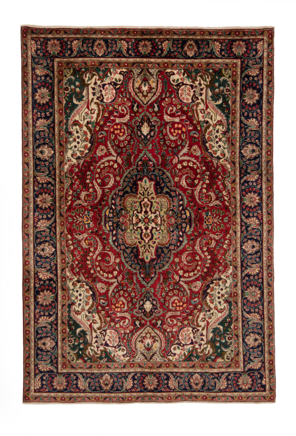 Tabriz Persian Rug Red 306 x 202 cm