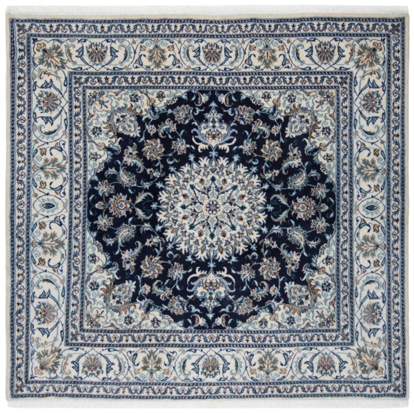 Nain Persian Rug Night Blue 193 x 200 cm