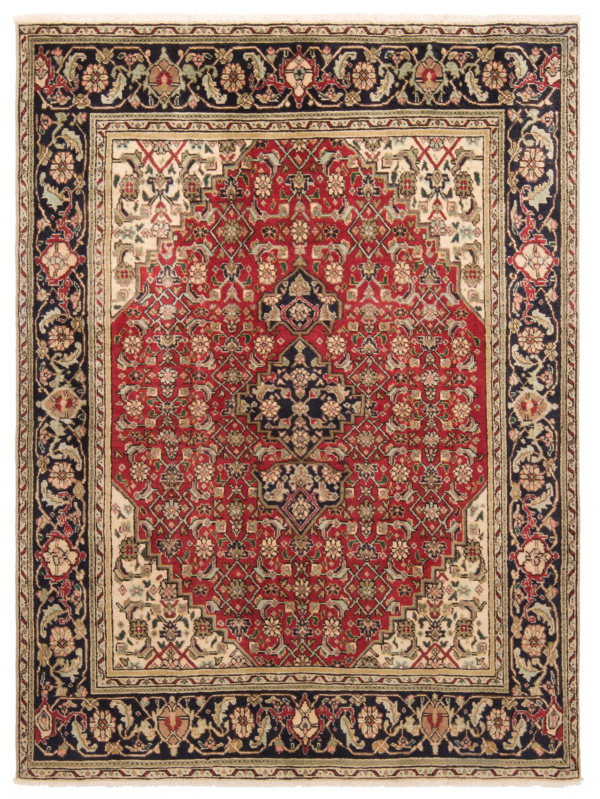 Tabriz Persian Rug Red 193 x 142 cm