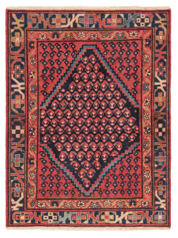 Hamedan Persian Rug Black 124 x 92 cm