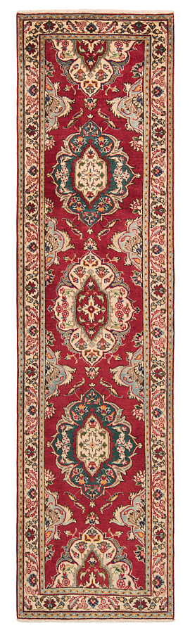 Tabriz Persian Rug Red 298 x 75 cm