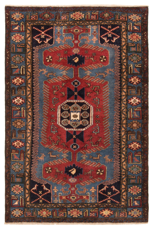 Zanjan Persian Rug Blue 196 x 132 cm