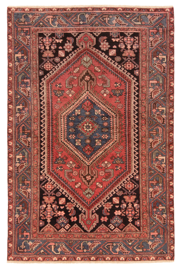 Hamedan Persian Rug Red 200 x 131 cm