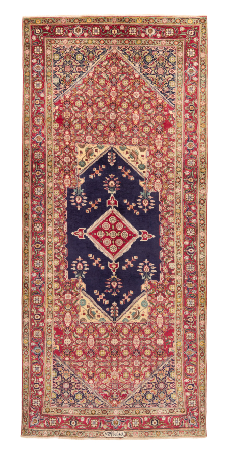 Tabriz Persian Rug Red 387 x 168 cm