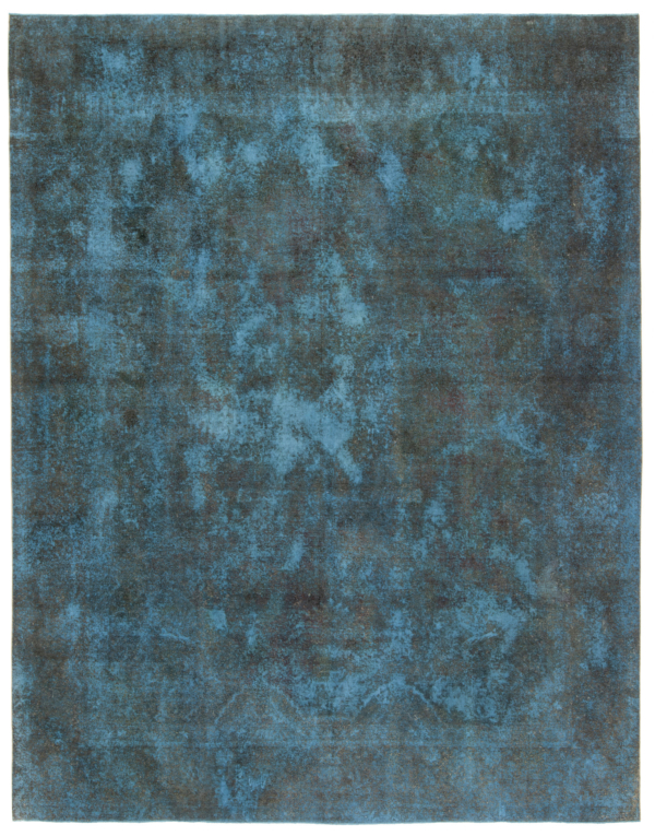 Vintage Relief Rug Blue 372 x 291 cm