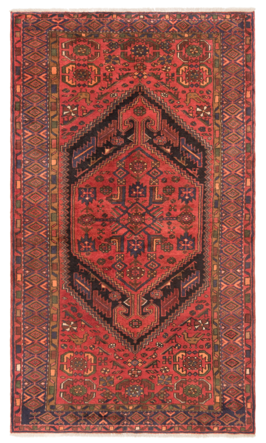 Zanjan Persian Rug Orange 220 x 126 cm