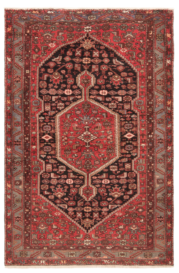 Zanjan Persian Rug Black 224 x 146 cm