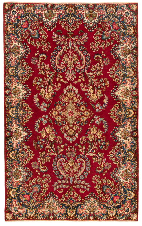 Kerman Persian Rug Red 197 x 122 cm