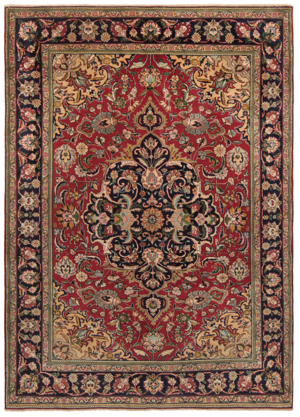 Tabriz Persian Rug Red 189 x 136 cm