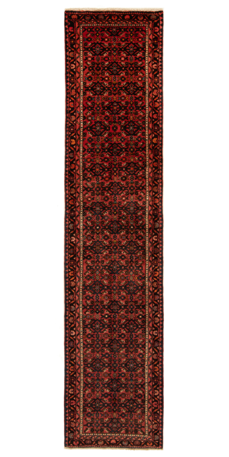 Hosseinabad Persian Rug Red 294 x 66 cm