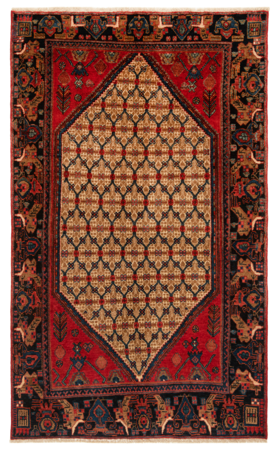 Koliai Persian Rug Beige-Cream 197 x 118 cm