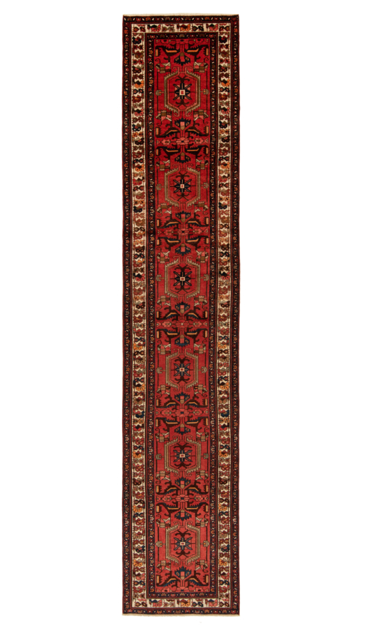 Hamedan Darjazin Persian Rug Red 517 x 103 cm