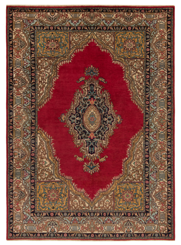 Tabriz Persian Rug Red 336 x 246 cm