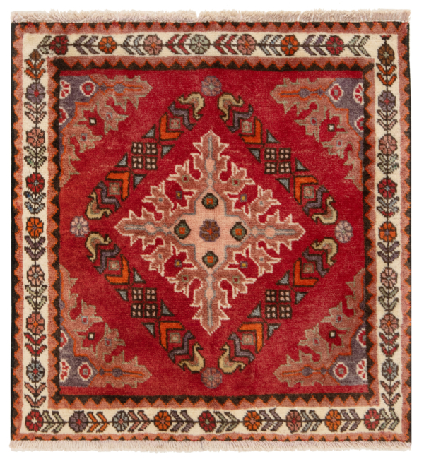 Shiraz Persian Rug Red 64 x 63 cm