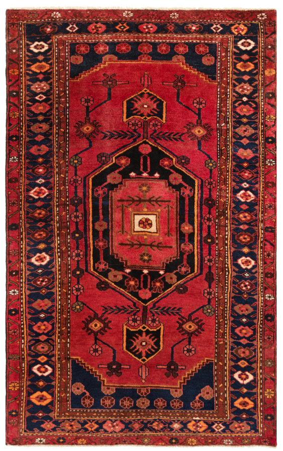 Hamedan Persian Rug Red 207 x 131 cm
