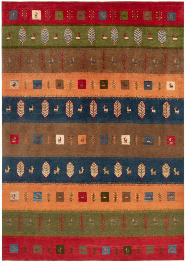 Gabbeh persian Rug Multicolor 284 x 204 cm