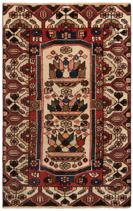 Bakhtiar Persian Rug Beige-Cream 123 x 77 cm