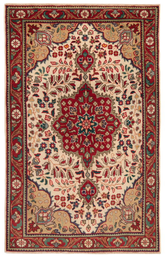 Tabriz Persian Rug Beige-Cream 152 x 98 cm