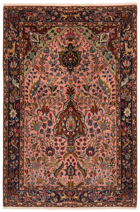 Tabriz Persian Rug Pink 149 x 102 cm