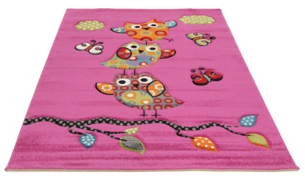 Kid Rugs Gufo Red Multisize